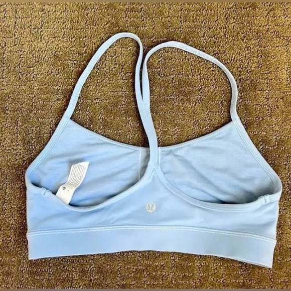 Lululemon Flow Y Bra Blue Linen Size 10 - Picture 2 of 6
